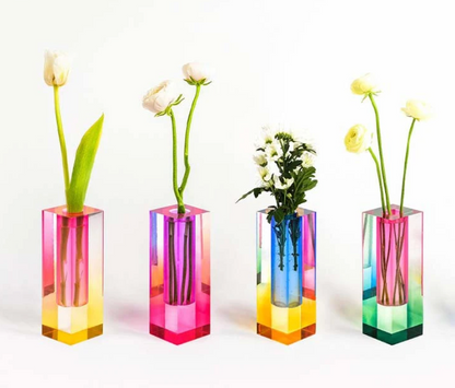 Rainbow Acrylic Candle Holders