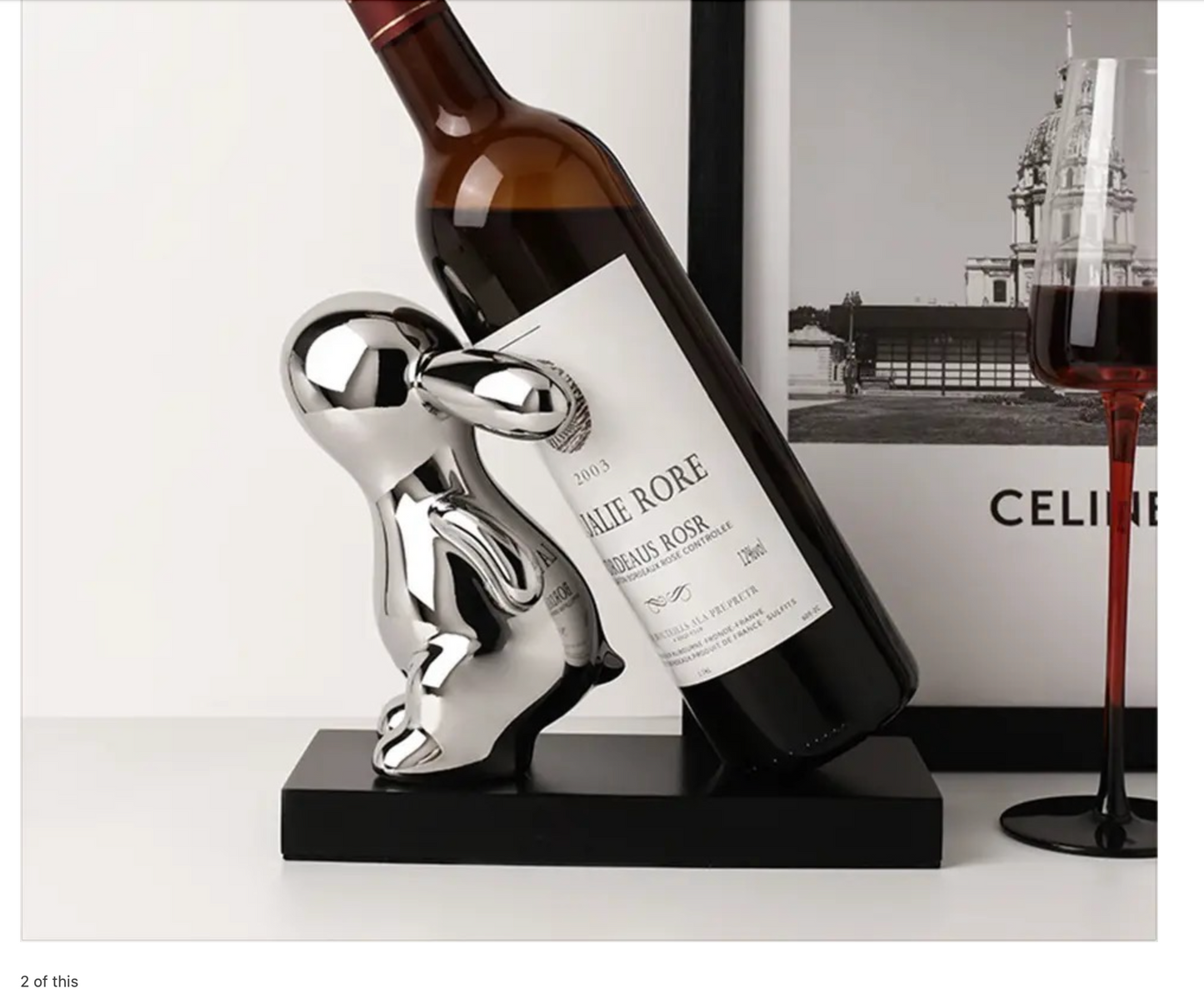 Rabbit Wine Bottle Holder