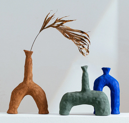 Strawman Shaped Ceramic Vases